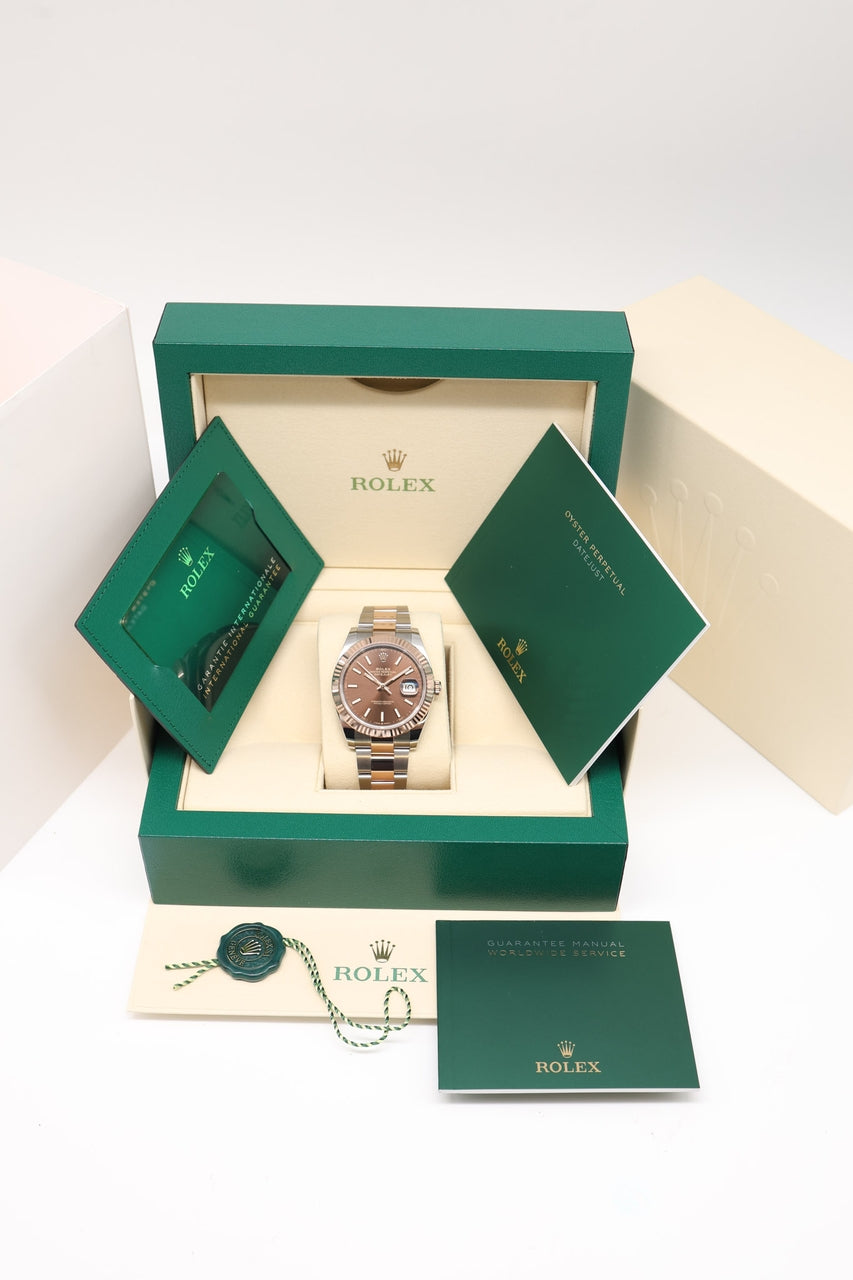 Rolex Datejust 'Chocolate Dial' 41 Automatik NEU 126331 - Papiere und oder Lieferumfang