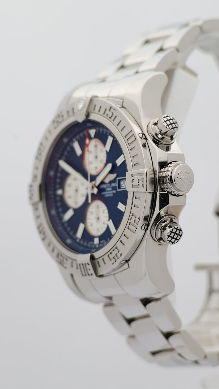 Breitling Super Avenger II Automatik "Blau" 48mm A13371 - Detailansicht 7
