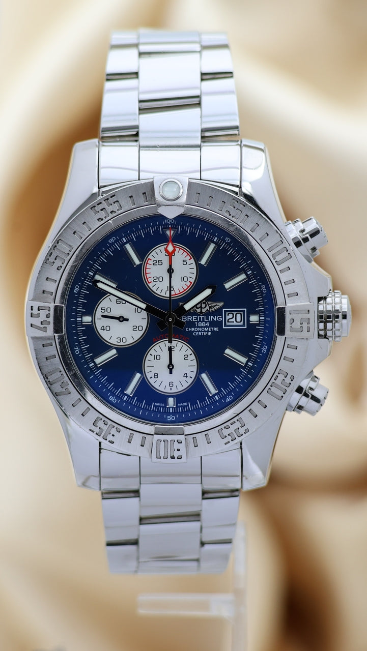 Breitling Super Avenger II Automatik "Blau" 48mm A13371 - Thumbnail