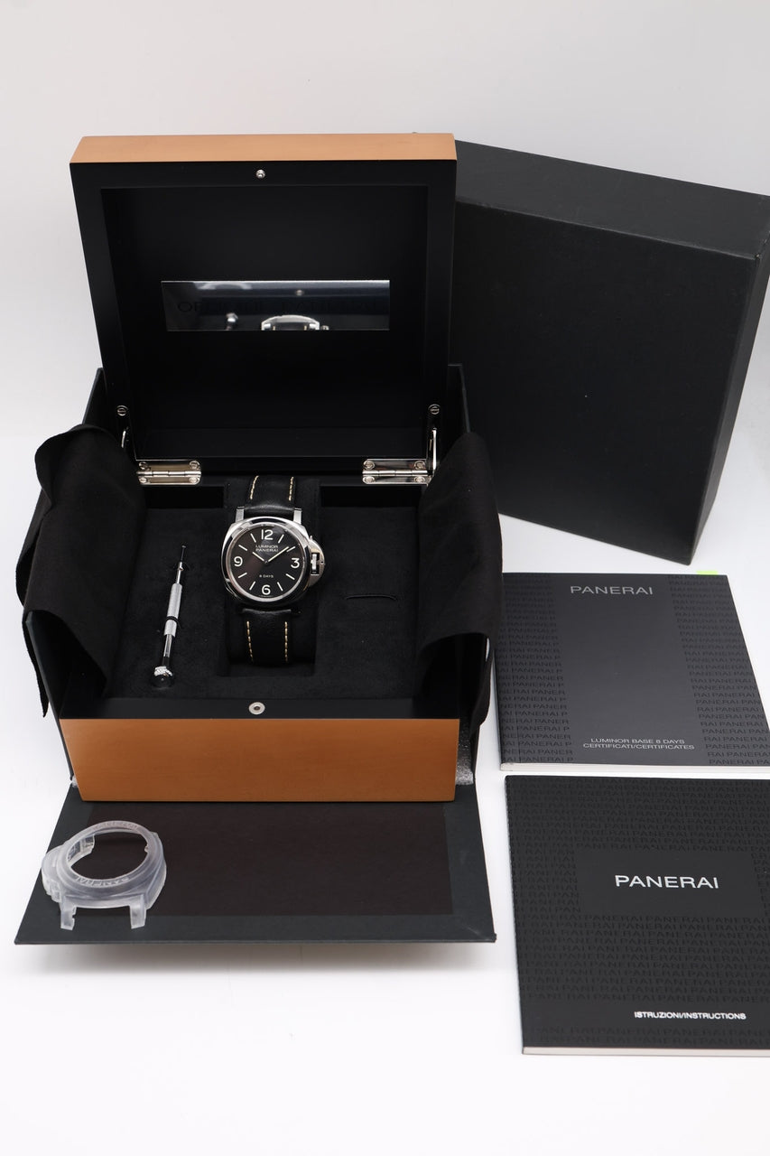 Panerai Luminor Base 8 Days 44mm Handaufzug PAM00560 - Papiere und oder Lieferumfang