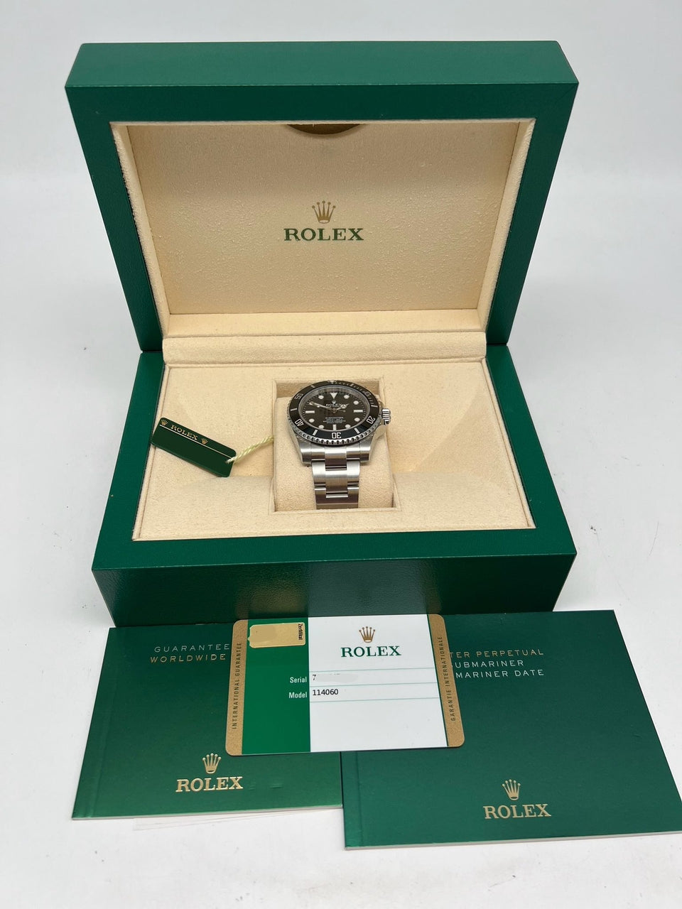 Rolex Submariner No Date 40mm Automatik Herrenuhr 114060 Box + og. Papiere