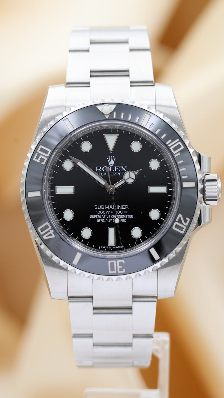 Rolex Submariner No Date 40mm Automatik Herrenuhr 114060 Box + og. Papiere