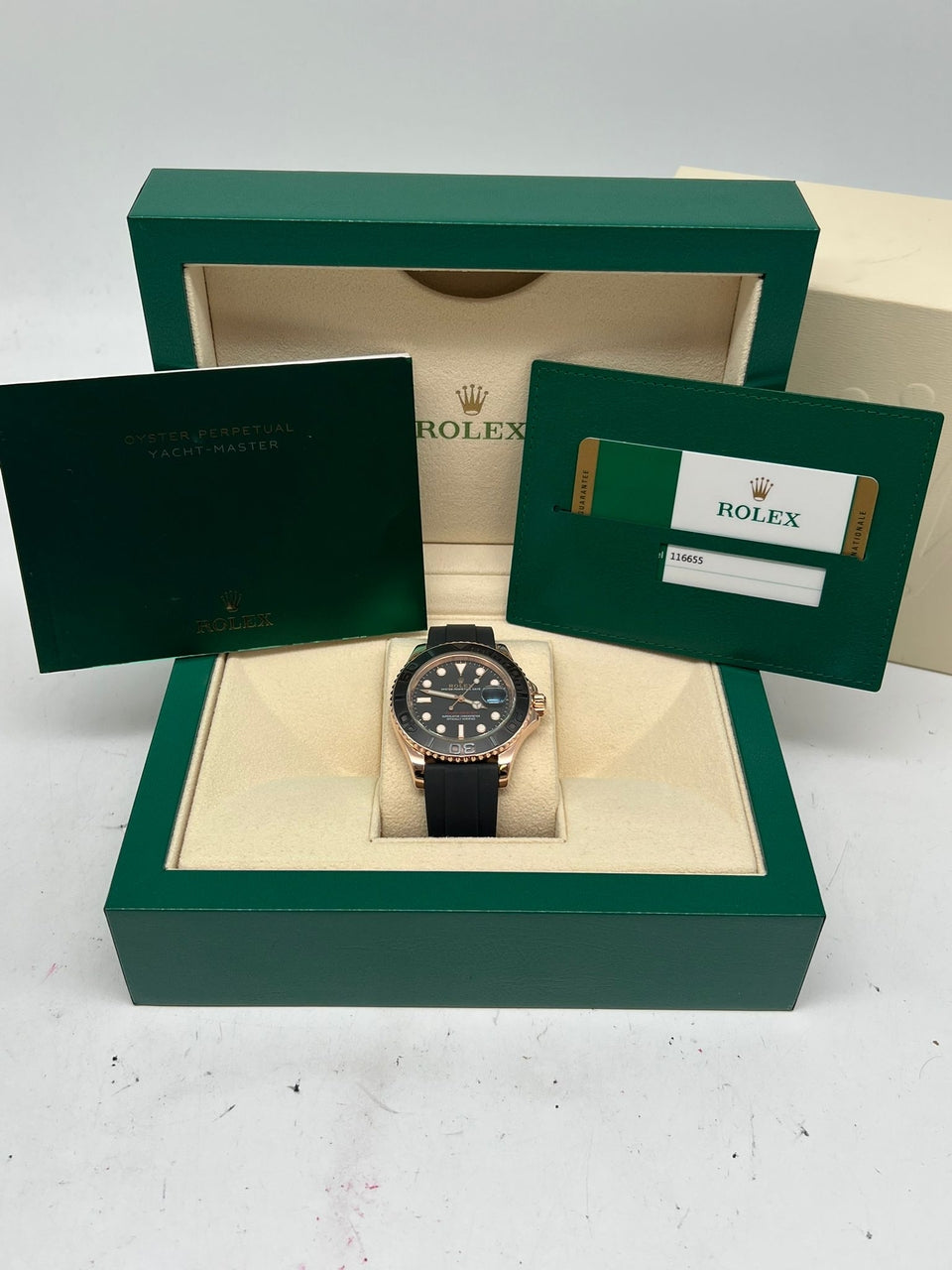 Rolex Yacht-Master Automatik Herrenuhr Oysterflex 40mm  116655 - Papiere und oder Lieferumfang