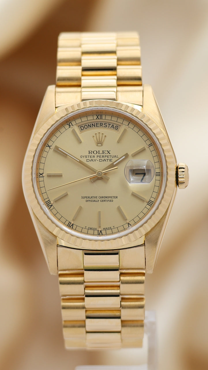 Rolex Day-Date 36 President 18K Gelbgold Automatik 18238 - Main product image