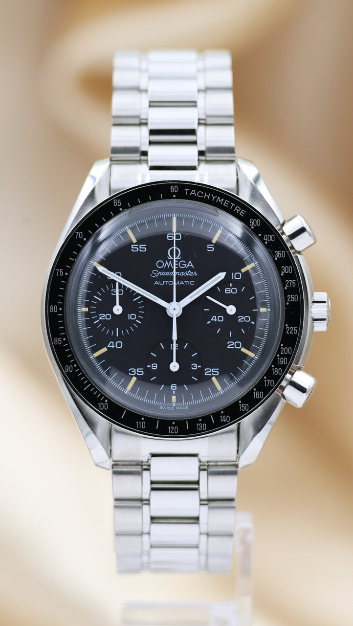 Omega Speedmaster Reduced Automatik Herrenuhr  Stahl 39mm 35105000 - Thumbnail
