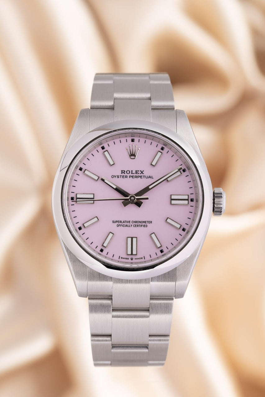 Rolex Oyster Perpetual 41 Automatik Herrenuhr "Candy Pink" 134300 - Thumbnail