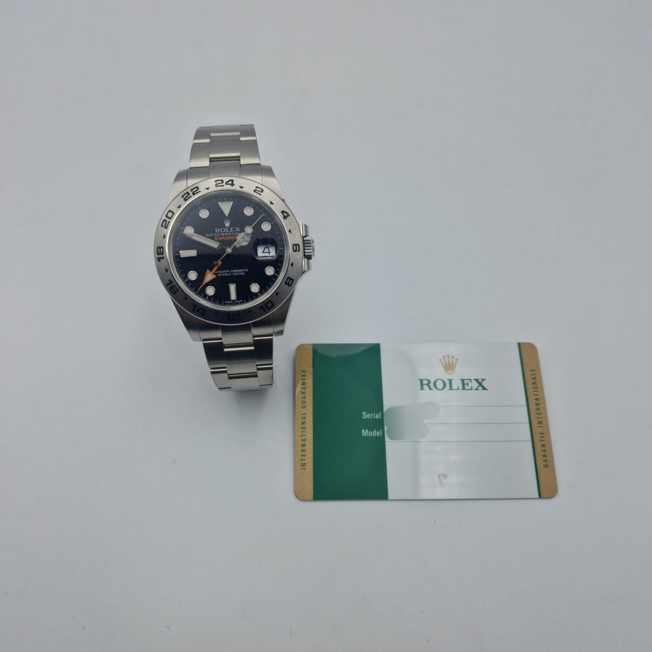 Rolex Explorer II 42mm Automatik Herrenuhr 216570 Original Papiere