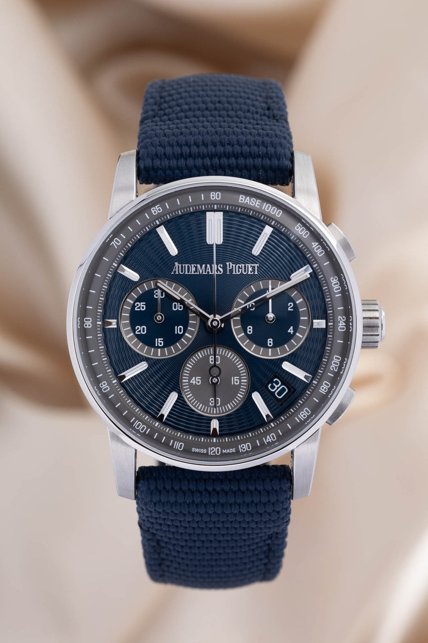 Audemars Piguet CODE 11.59 Chronograph Automatik Blau 26393ST - Thumbnail