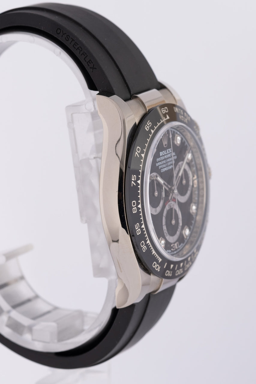 Rolex Daytona Oysterflex Diamond Weißgold 40mm 116519LN - Detailansicht 2