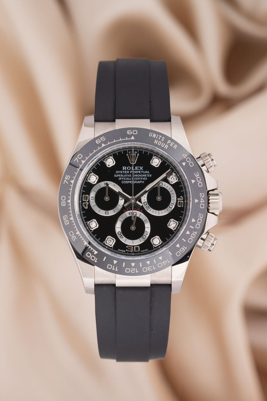 Rolex Daytona Oysterflex Diamond Weißgold 40mm 116519LN - Thumbnail