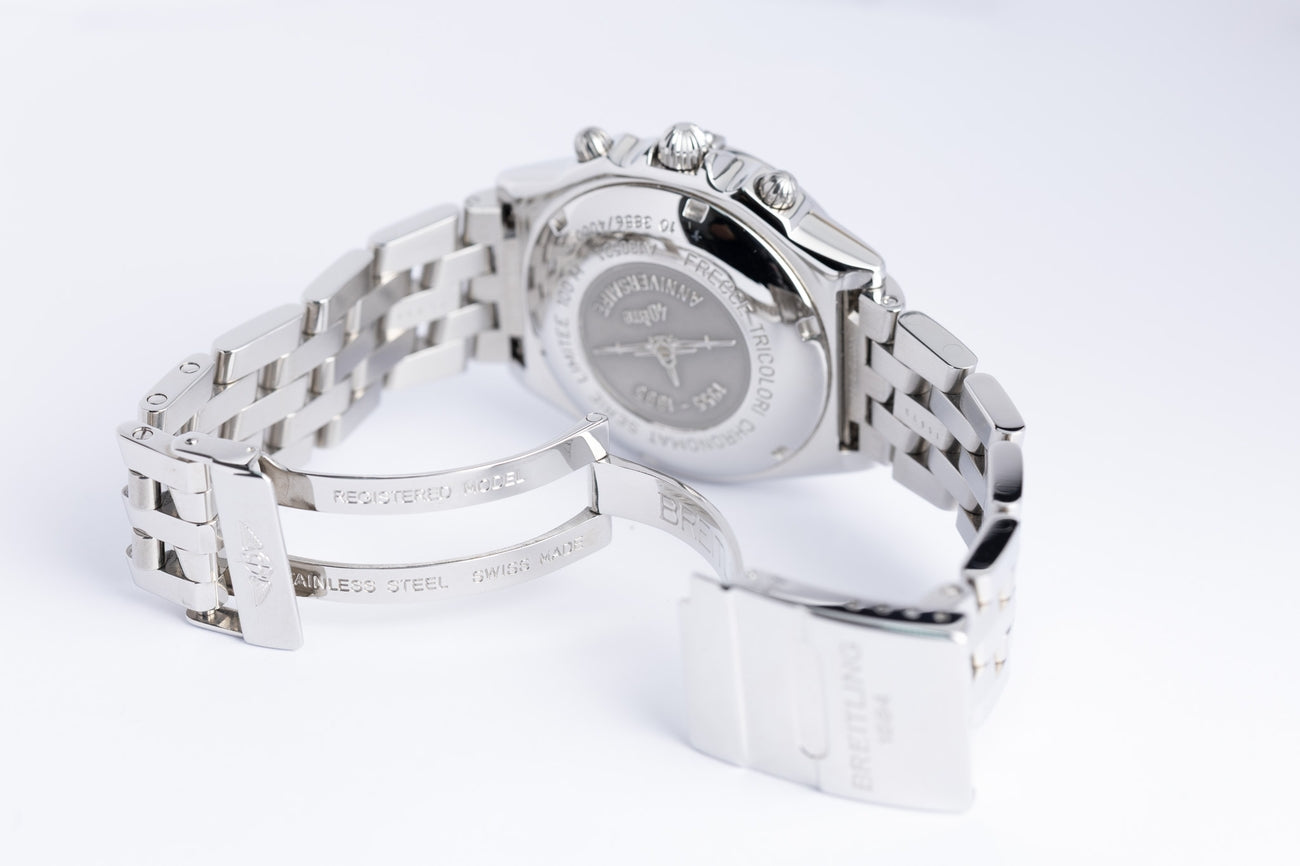 Breitling Chronomat 39mm PAN Frecce Tricolori Gelb Automatik A130501 - Detailansicht 8