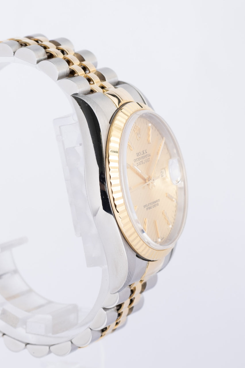 Rolex Datejust Stahl/Gold Tapestry Dial 36mm Automatik 16233 - Detailansicht 1