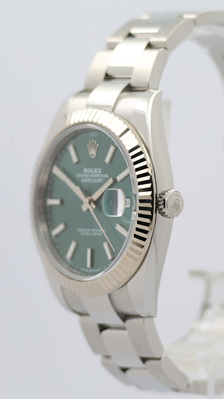 Rolex Datejust 41mm Automatik Herrenuhr "Mintgrün" 126334 - Detailansicht 7