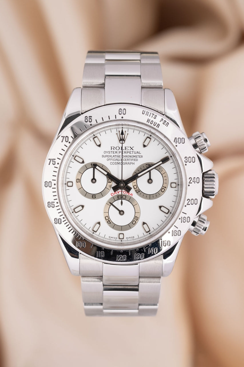 Rolex Daytona weiß Automatik Herrenuhr 40mm  116520 - Thumbnail