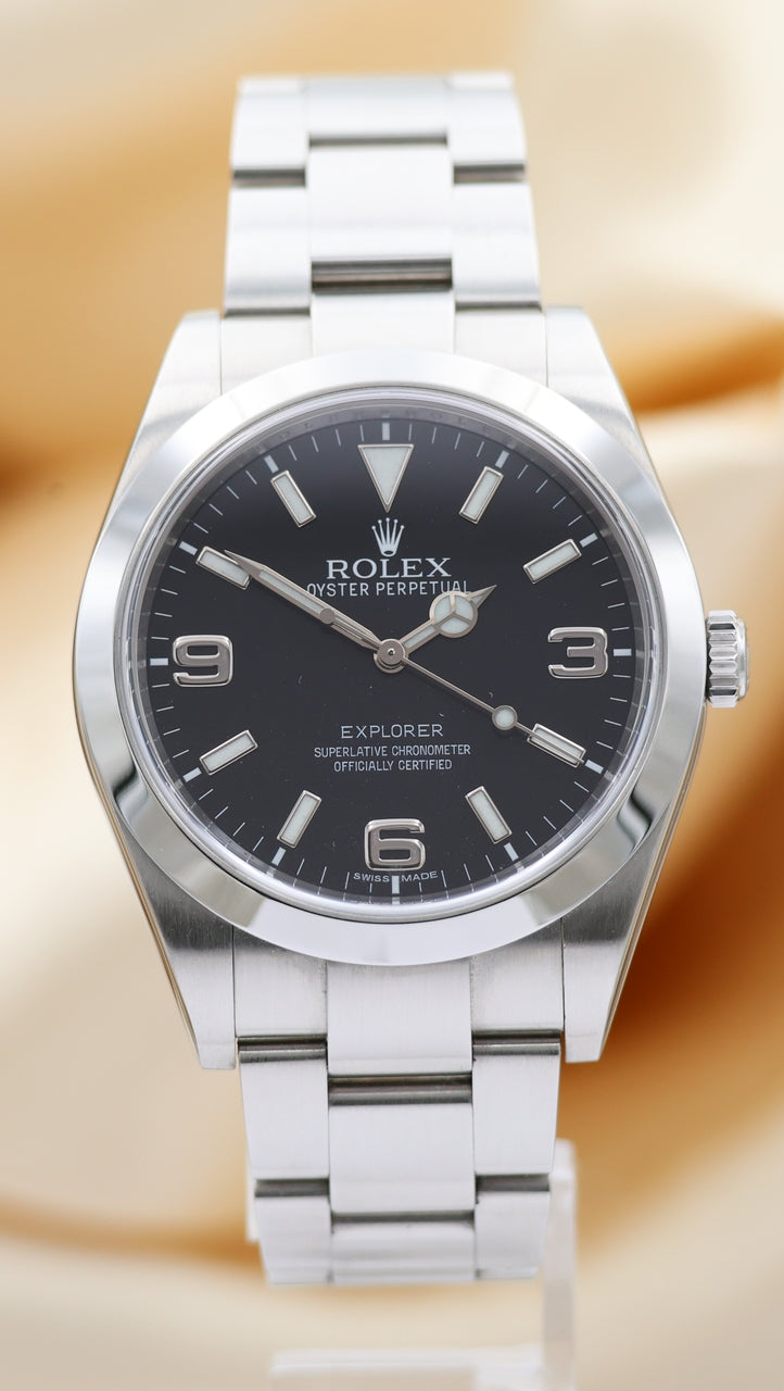Rolex Explorer I 39mm Automatik  214270 Box + og. Papiere