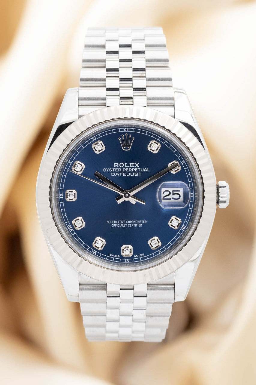 Rolex Datejust 41mm Diamond Dial Automatik Jubilee 126334 - Thumbnail