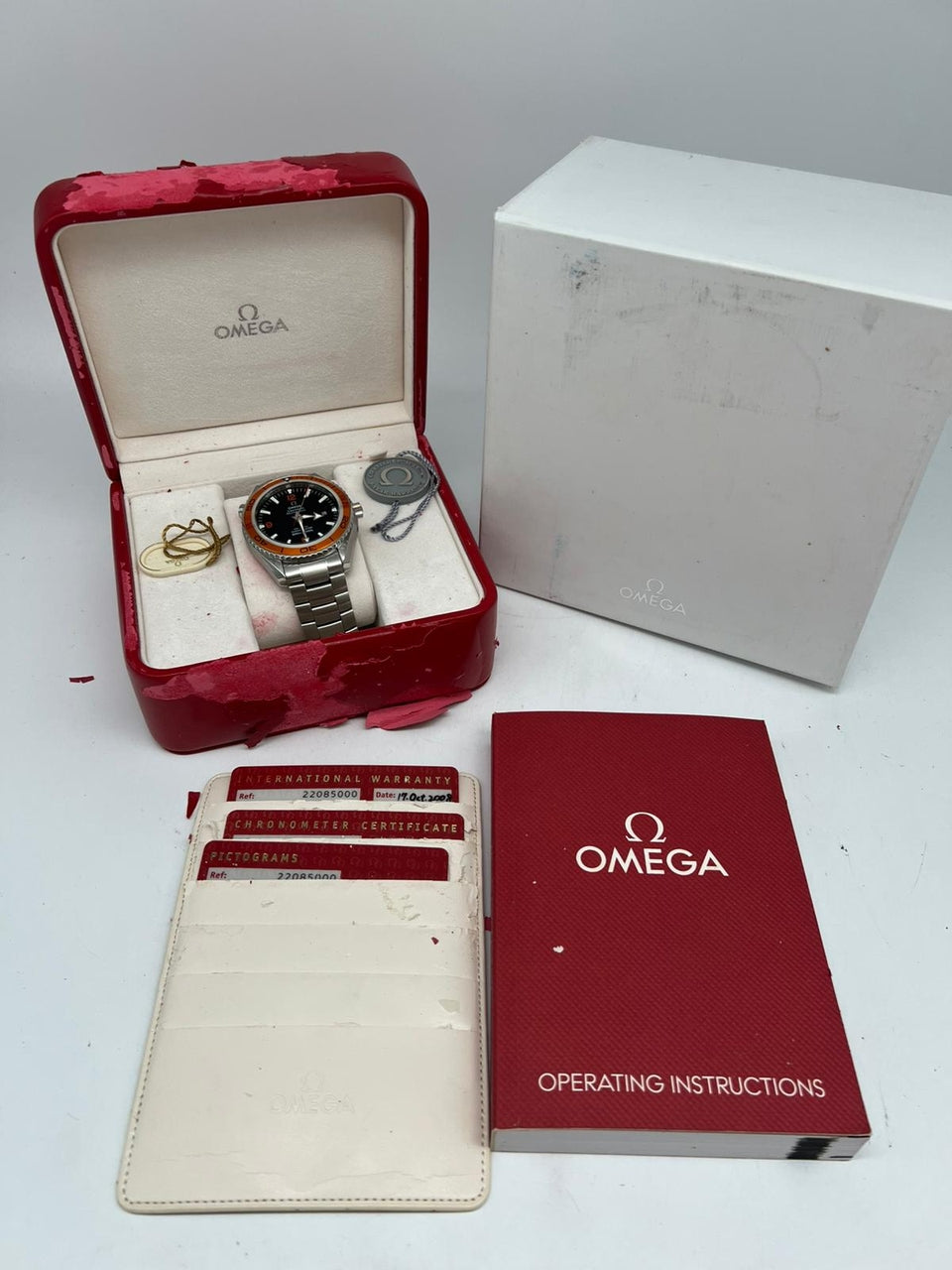 Omega Seamaster Planet Ocean 45,5mm Automatik  22085000 Box + og. Papiere