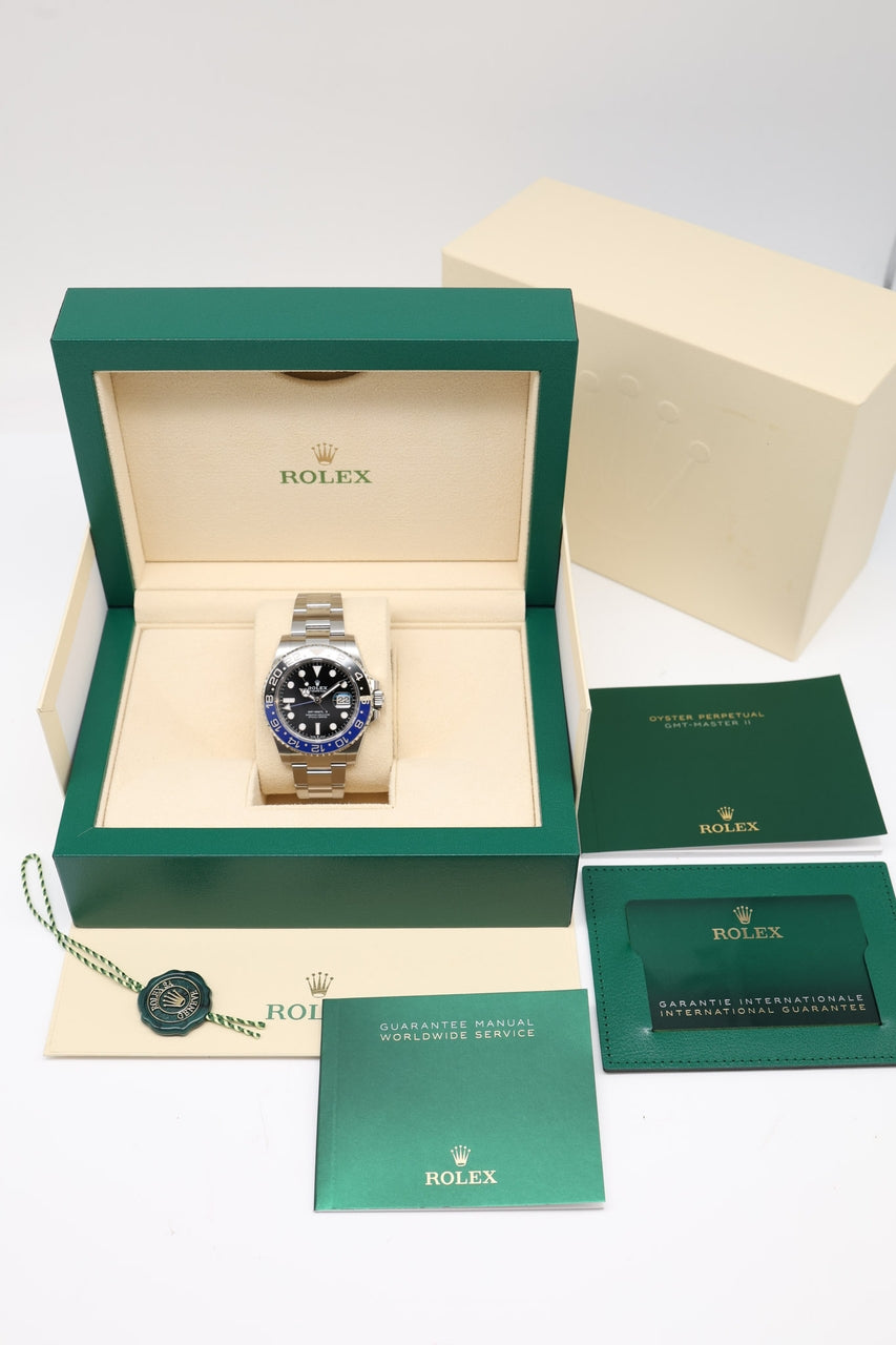 Rolex GMT Master II 'Batman' 40mm Automatik 126710BLNR - Papiere und oder Lieferumfang