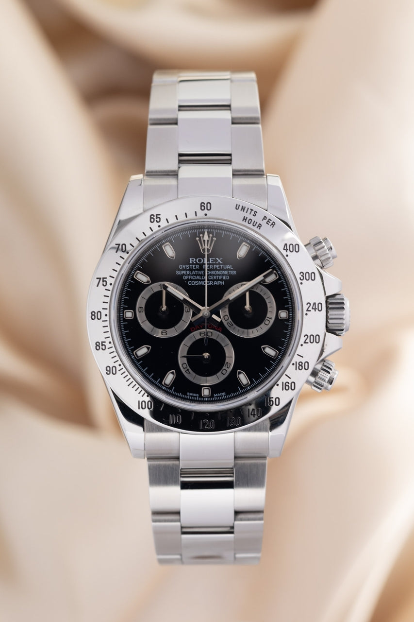 Rolex Oyster Perpetual Daytona 40mm Automatik Schwarz 116520 - Thumbnail