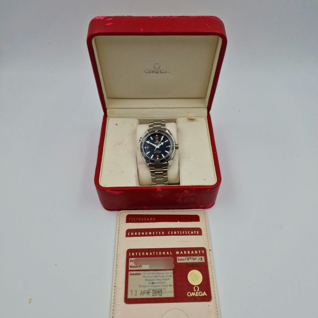 Omega Seamaster Planet Ocean 42mm Automatik 23230422101003 - Papiere und oder Lieferumfang