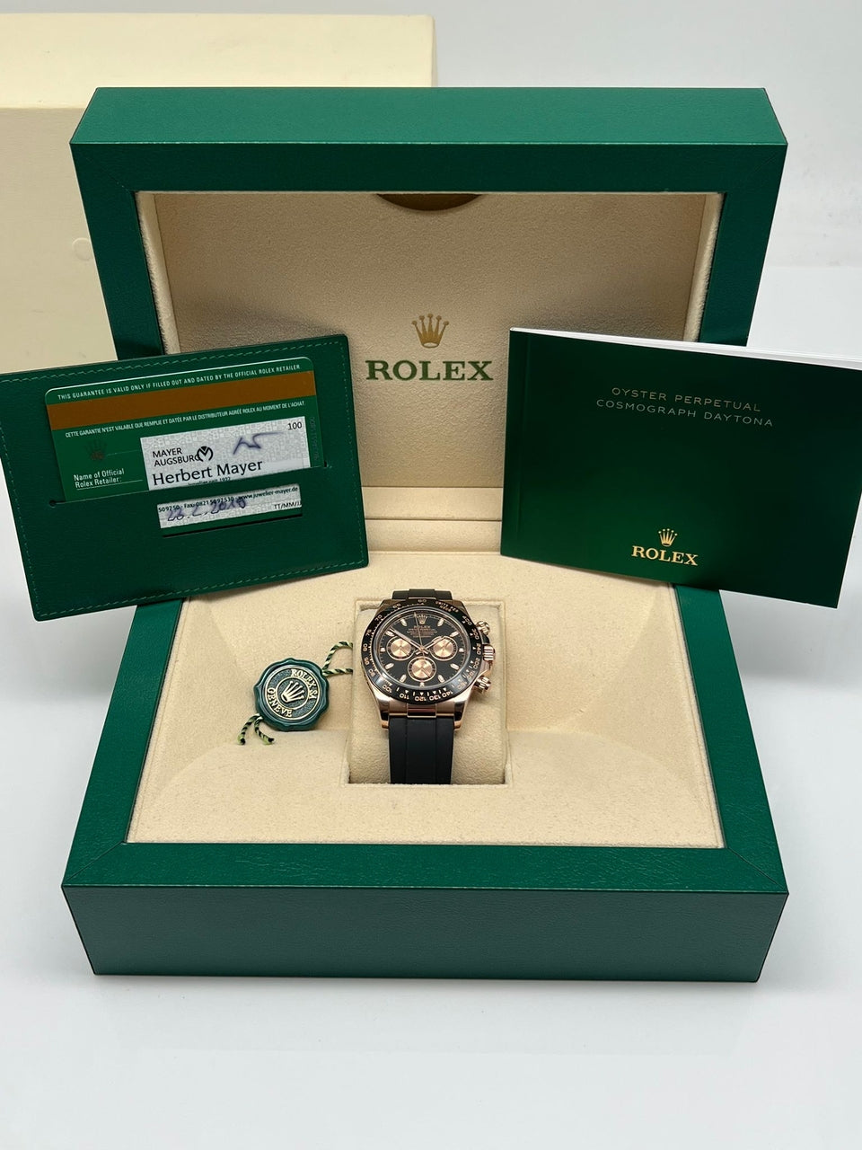Rolex Daytona Automatik Herrenuhr Oysterflex 40mm 116515LN - Papiere und oder Lieferumfang