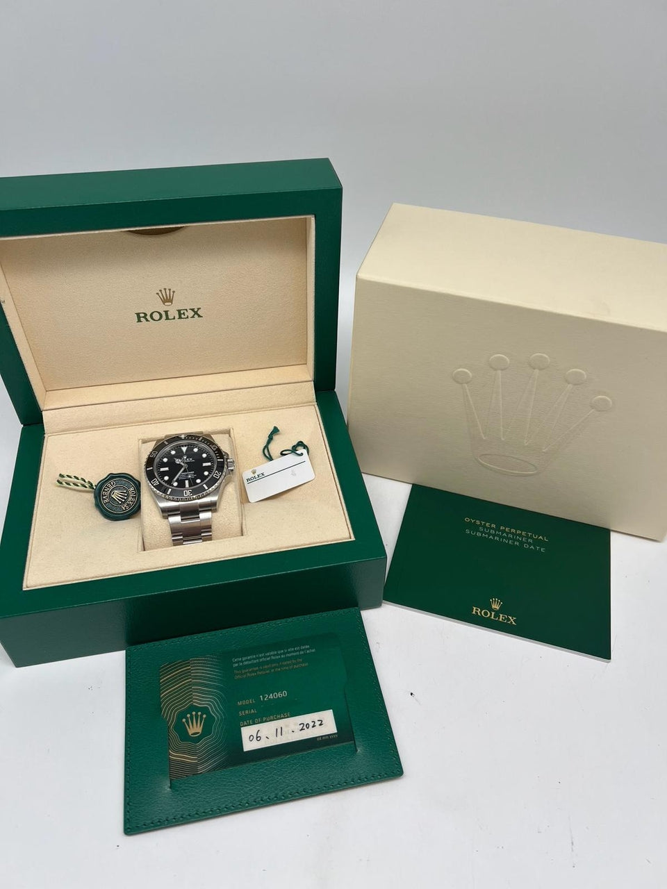 Rolex Submariner No Date Automatik Herrenuhr  124060 Box + og. Papiere