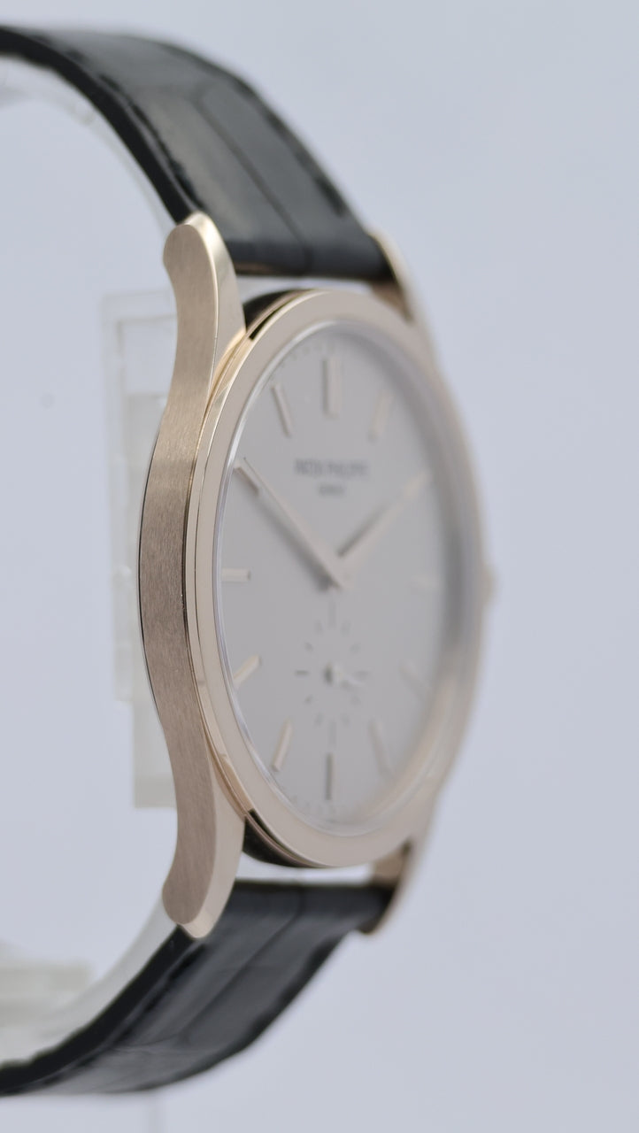 Patek Philippe Calatrava Handaufzug 37mm Weißgold 5196G-001 Box + og. Papiere