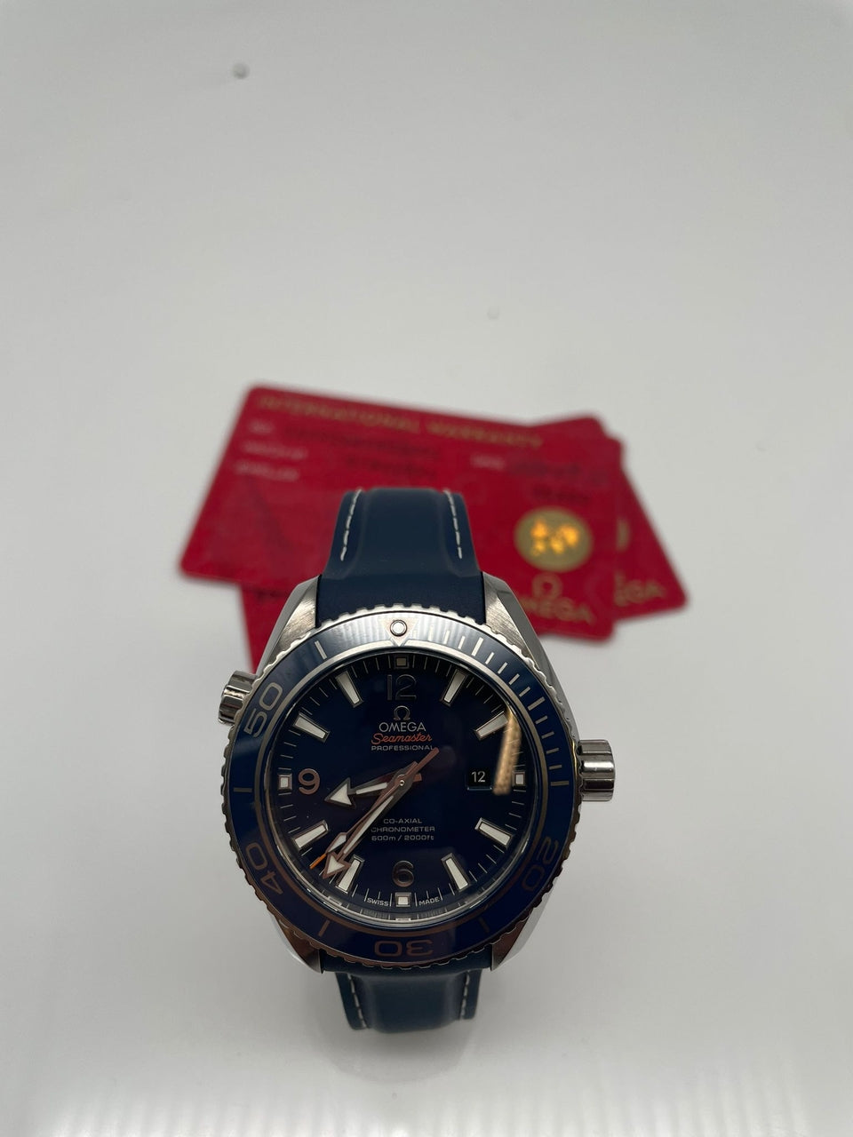 Omega Seamaster Planet Ocean Titan 37,5mm Automatik  23292382003001 - Papiere und oder Lieferumfang
