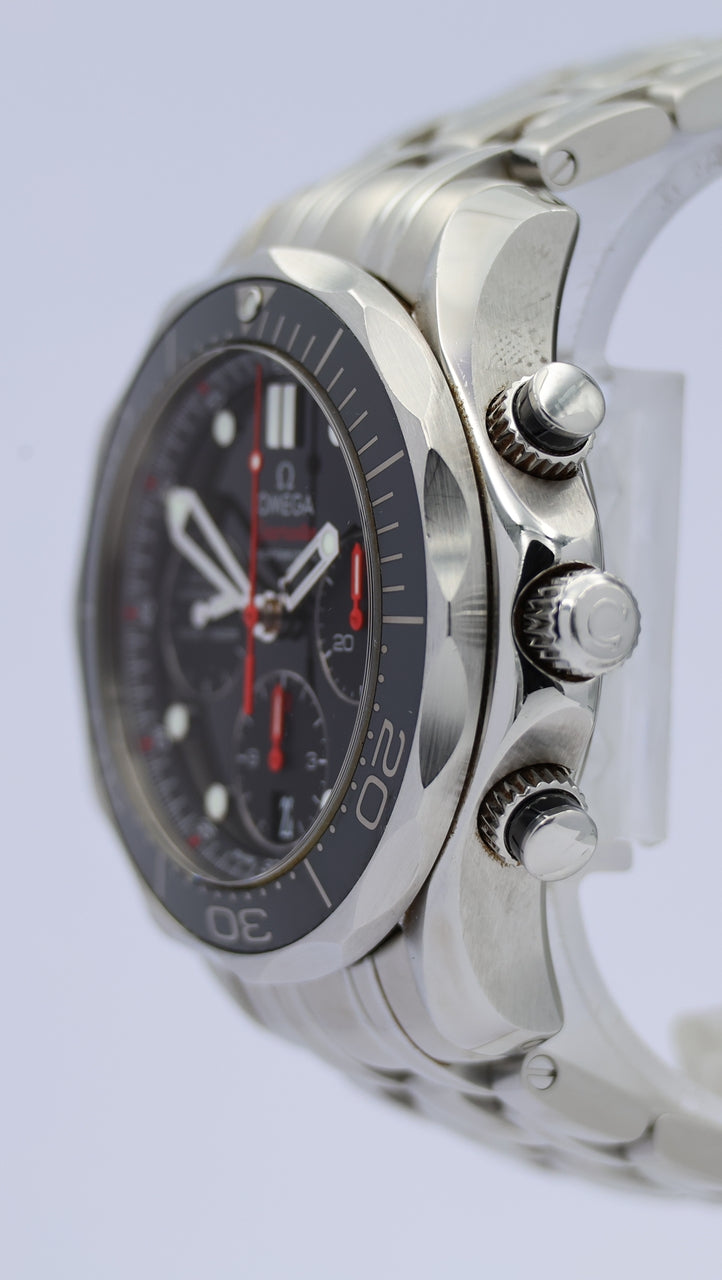 Omega Seamaster Diver 300 M Chronograph 21230425001001 Box + og. Papiere