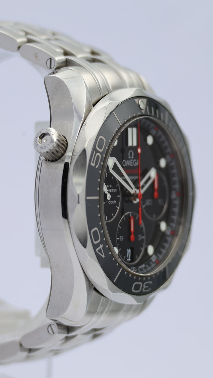 Omega Seamaster Diver 300 M Chronograph 21230425001001 Box + og. Papiere