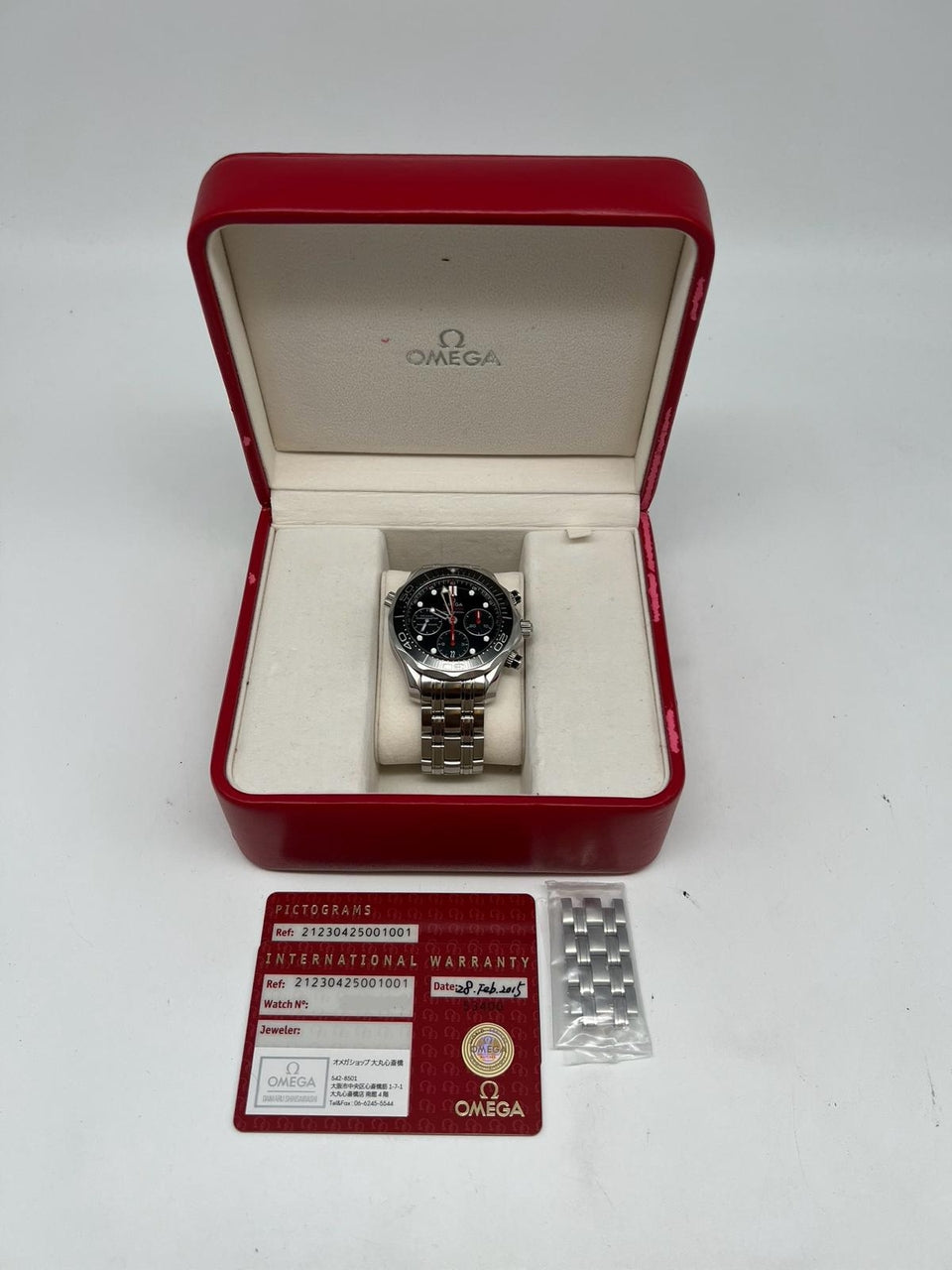 Omega Seamaster Diver 300 M Chronograph 21230425001001 Box + og. Papiere