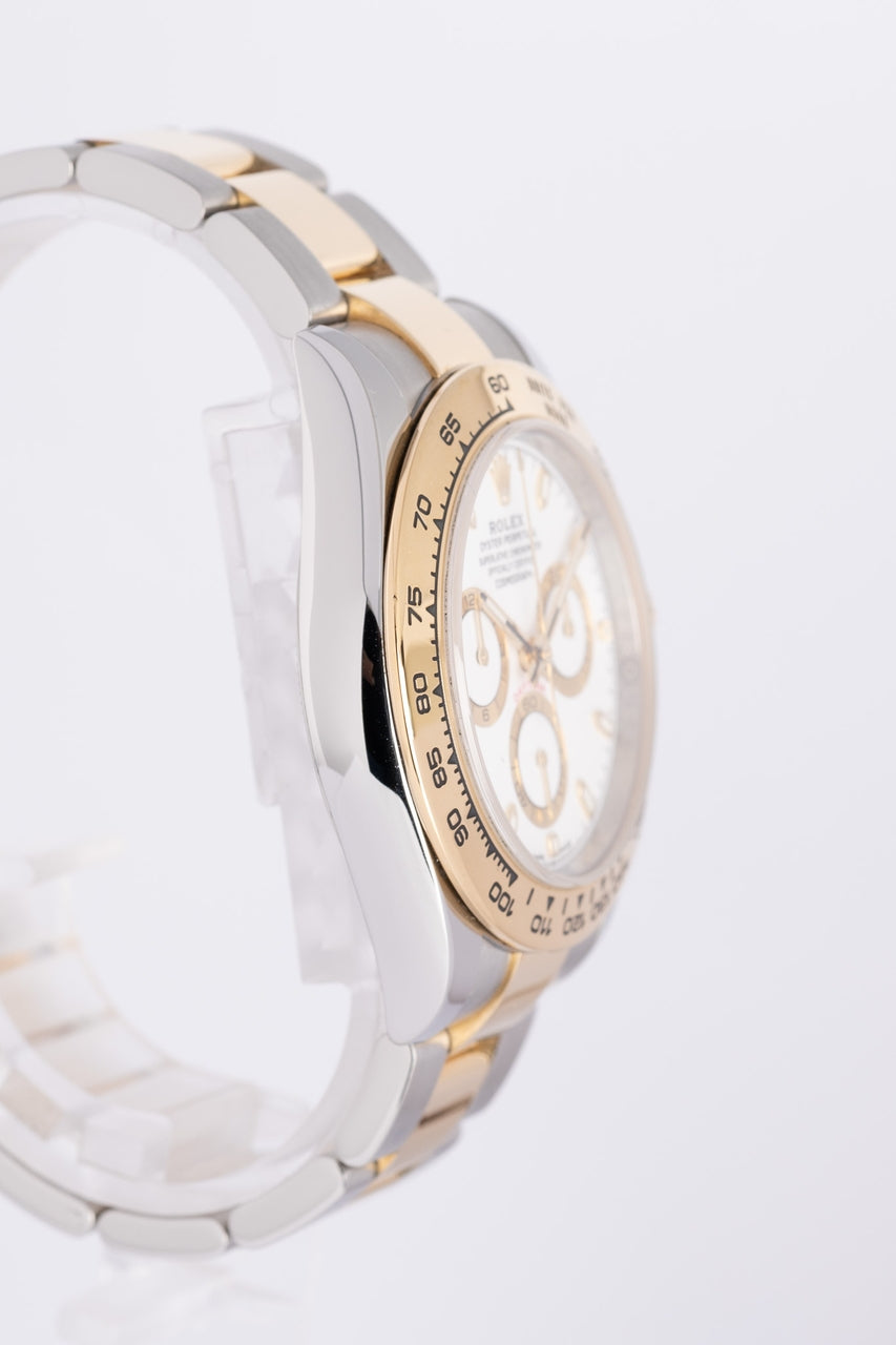 Rolex Daytona 40mm weiß Stahl/Gold 2021 Automatik Herrenuhr 116503 - Detailansicht 1