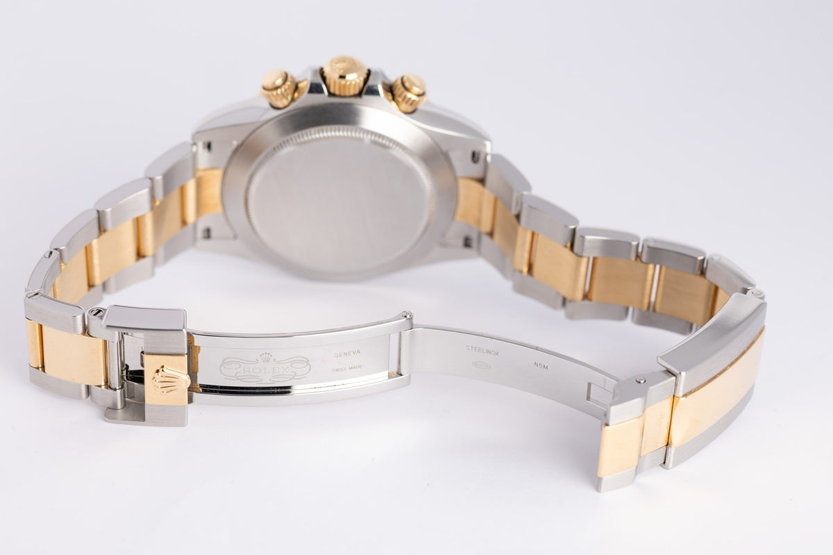 Rolex Daytona 40mm weiß Stahl/Gold 2021 Automatik Herrenuhr 116503 - Detailansicht 8