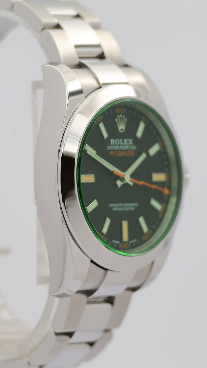 Rolex Milgauss Automatik Herrenuhr Stahl 40mm  116400GV - Detail view 8