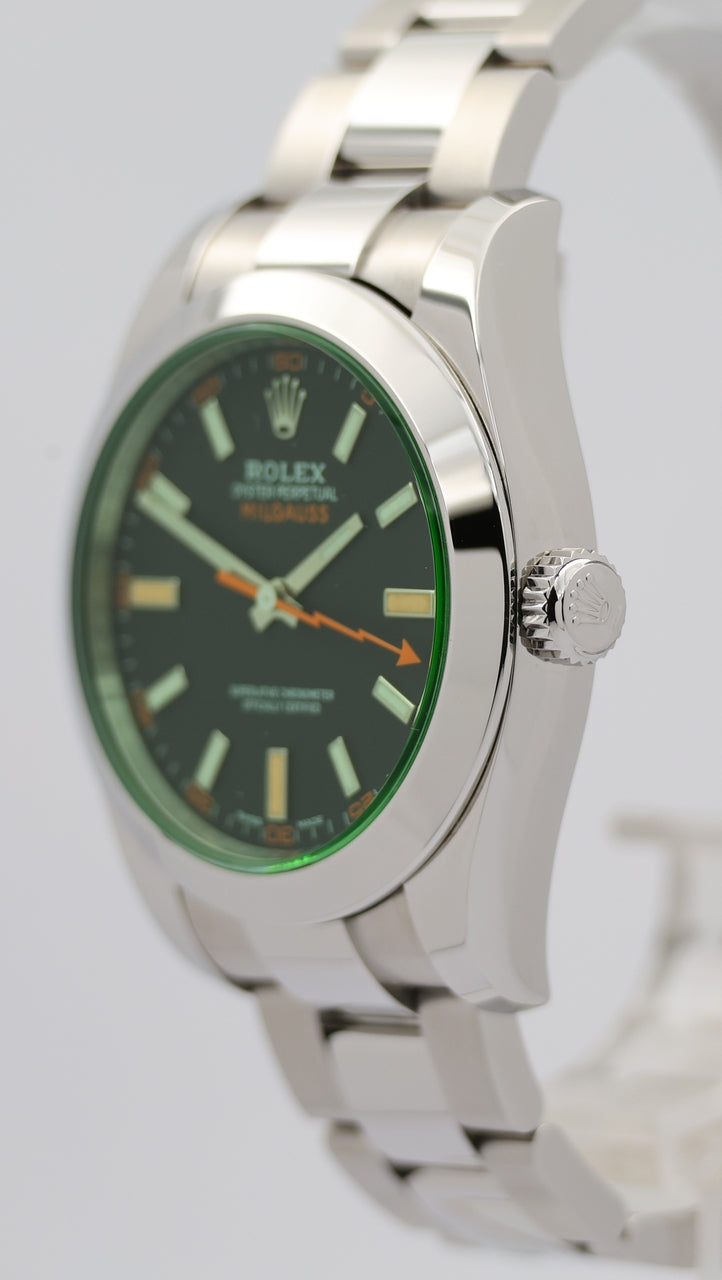 Rolex Milgauss Automatik Herrenuhr Stahl 40mm  116400GV - Detail view 7