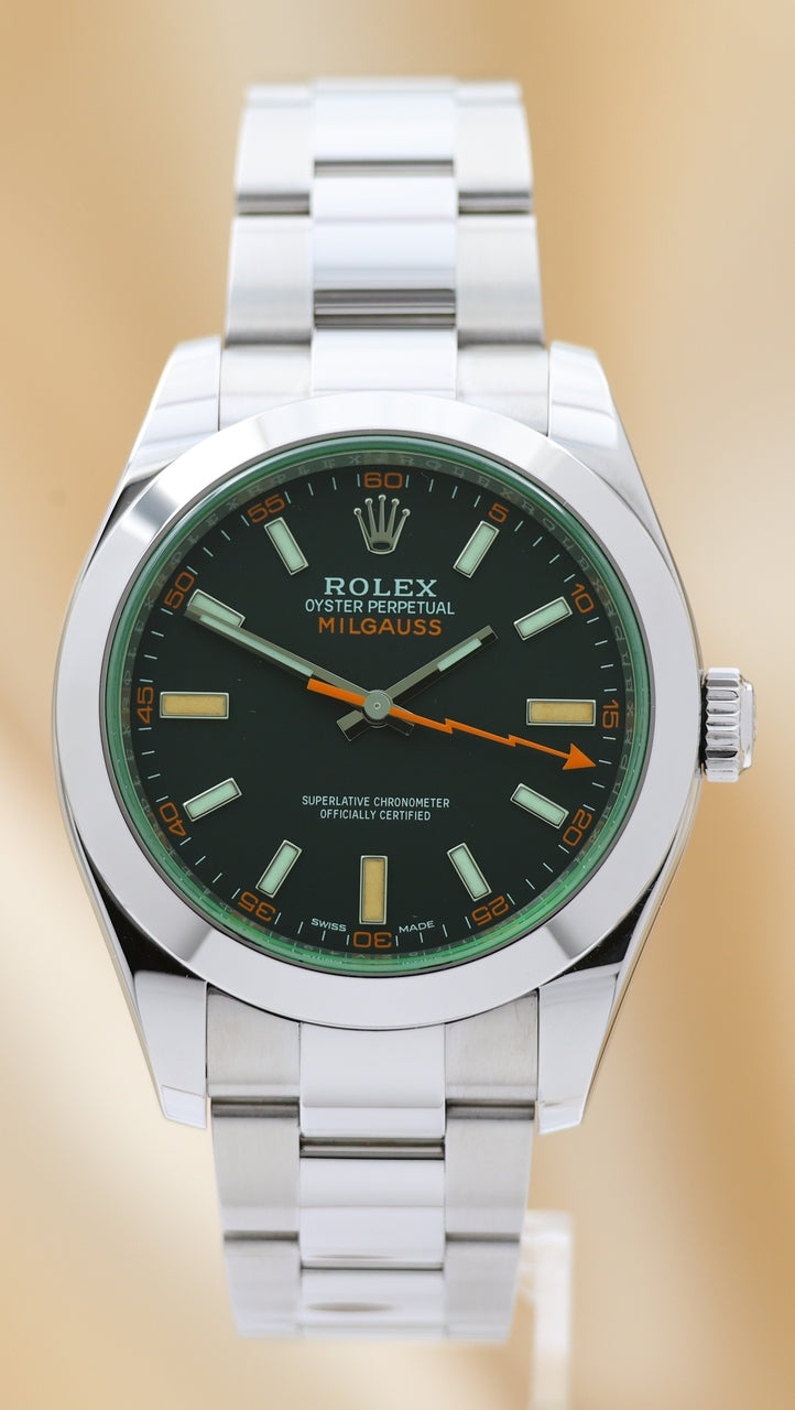 Rolex Milgauss Automatik Herrenuhr Stahl 40mm  116400GV - Main product image