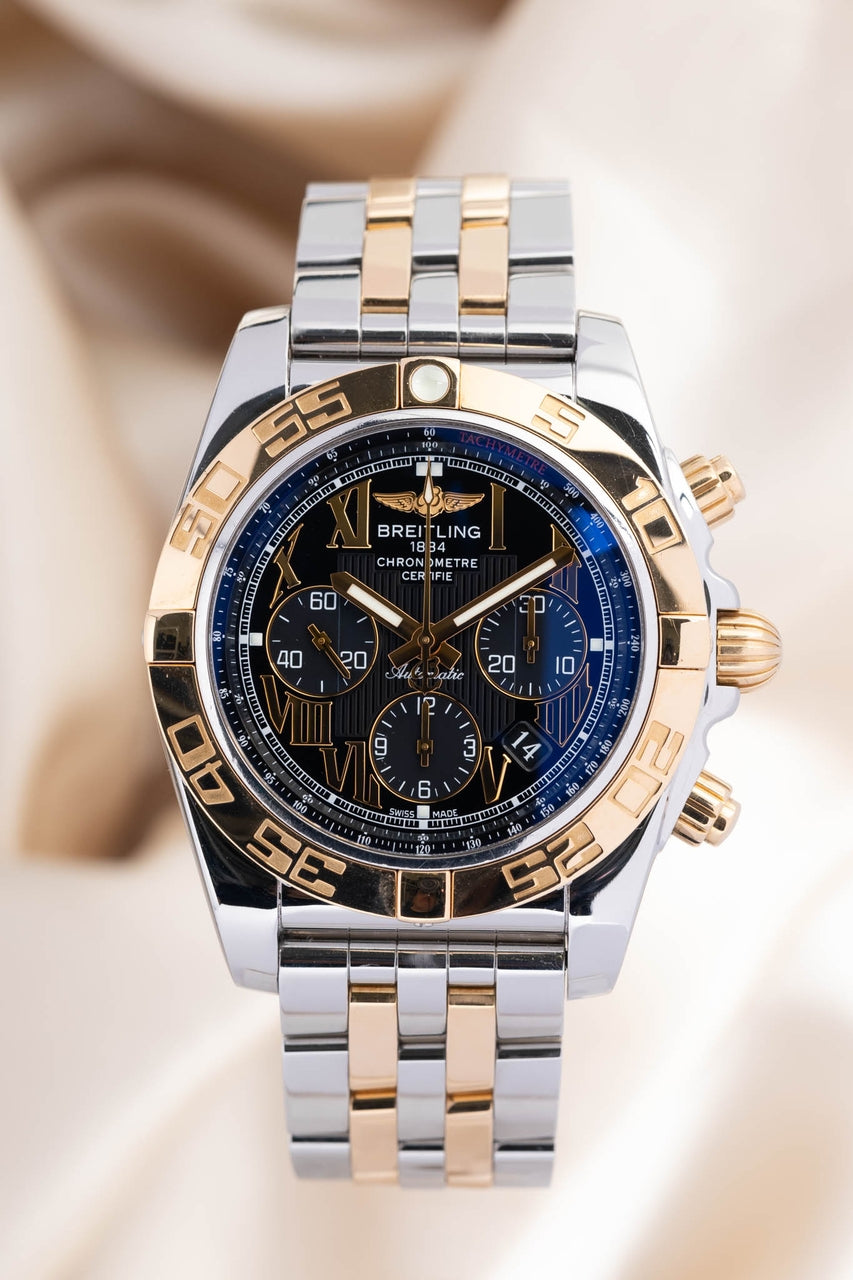 Breitling Chronomat 44 Stahl/Gold Automatik Herrenuhr  CB0110 - Thumbnail
