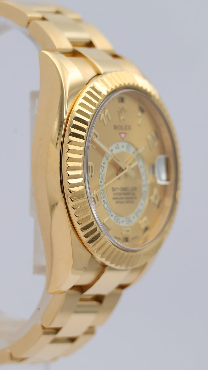Rolex Sky-Dweller 18k Automatik Herrenuhr  326938 Box + og. Papiere