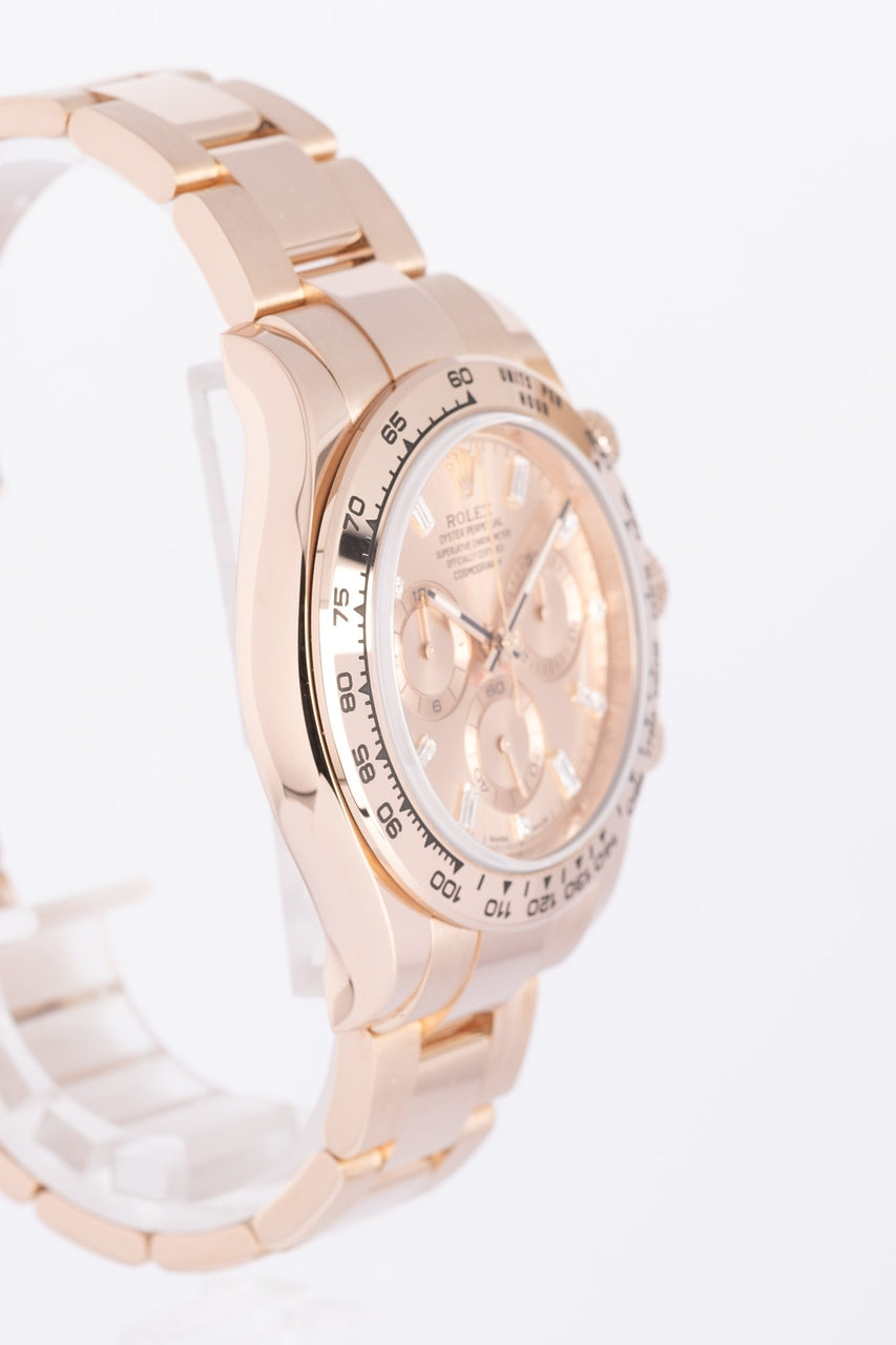 Rolex Daytona Roségold Sundust Baguette-Dial 116505 - Detailansicht 1