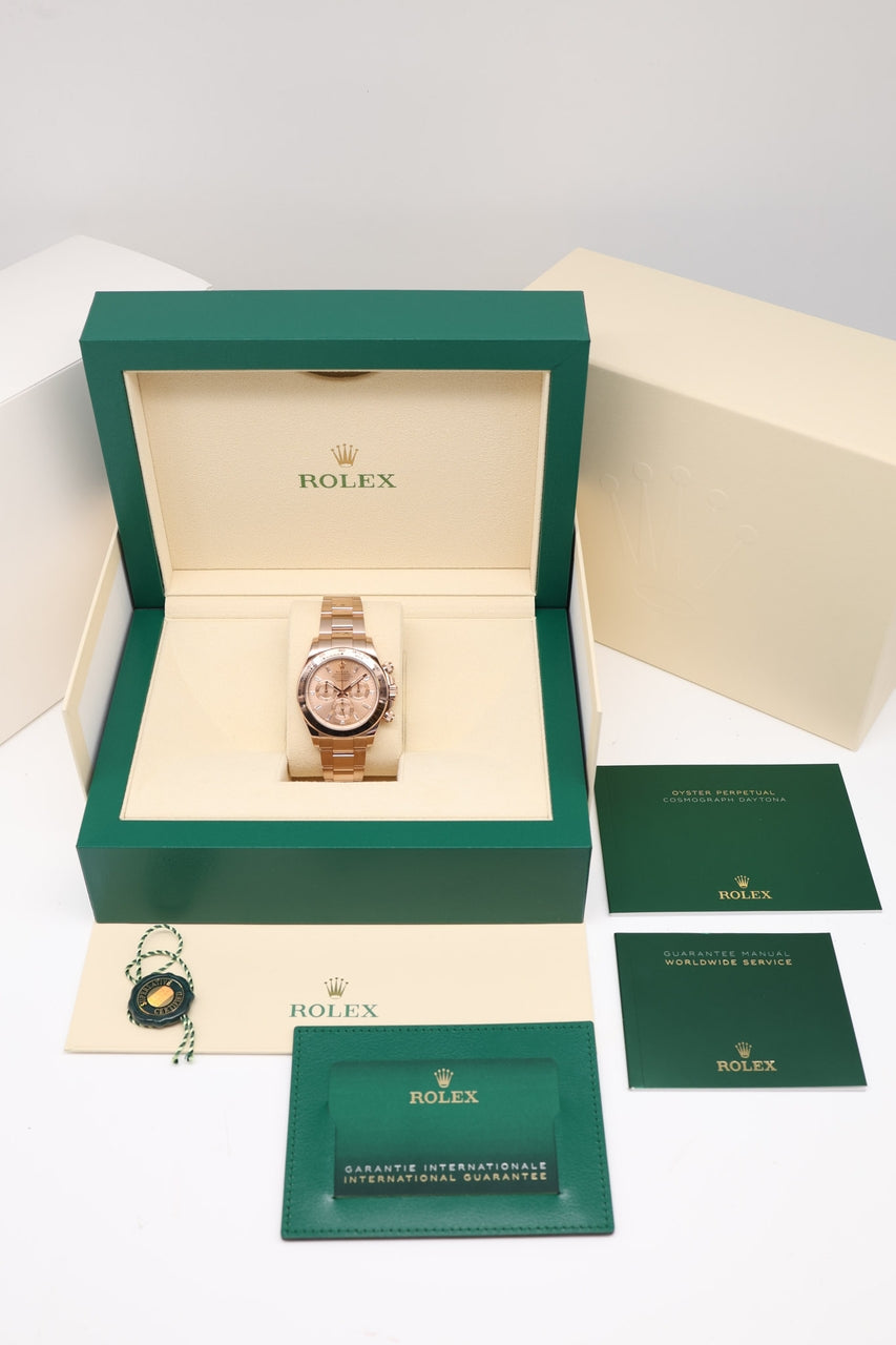 Rolex Daytona Roségold Sundust Baguette-Dial 116505 - Papiere und oder Lieferumfang
