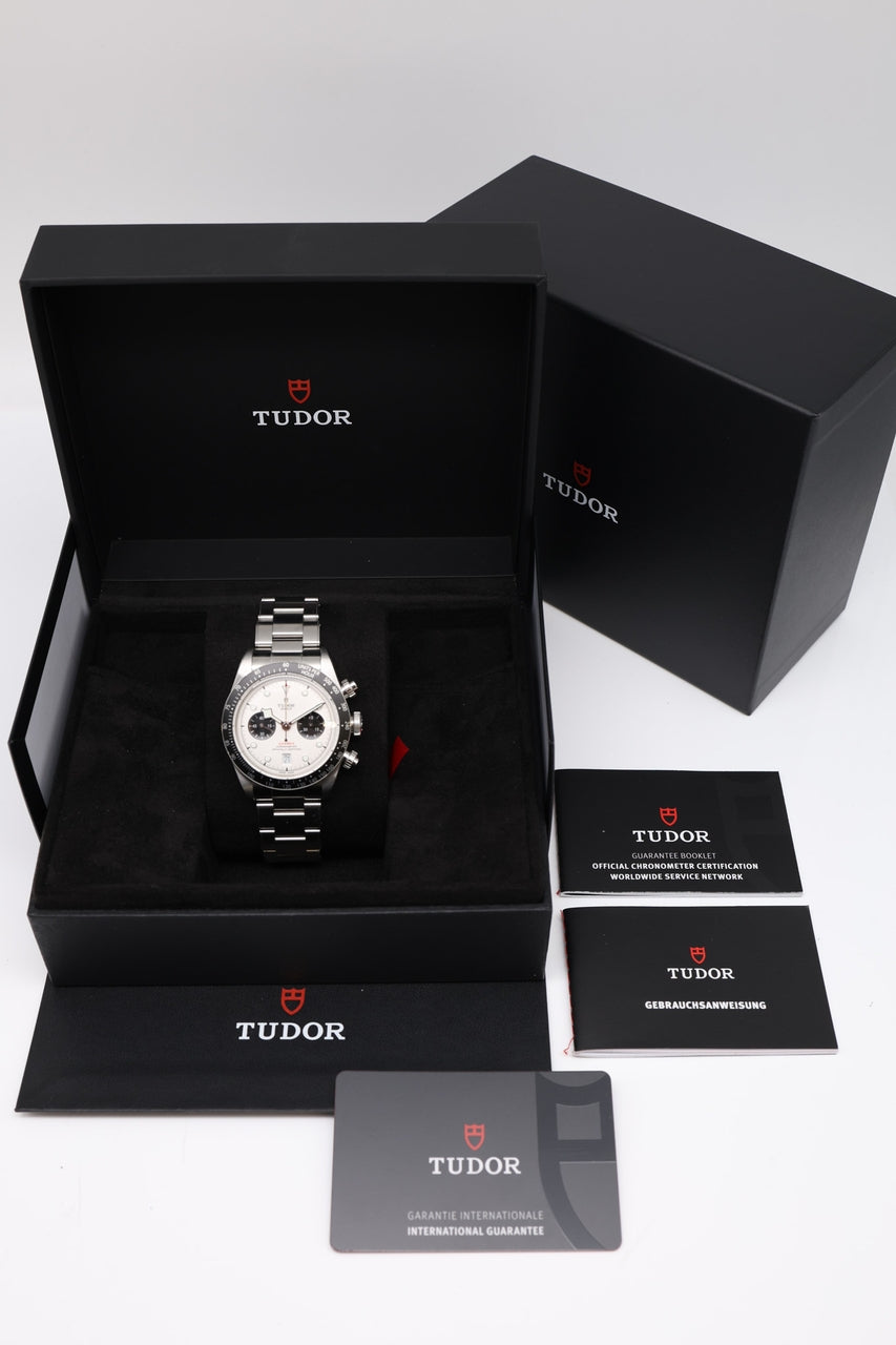 Tudor Black Bay Chrono 41mm Weiß Automatik 79360N - Papiere und oder Lieferumfang