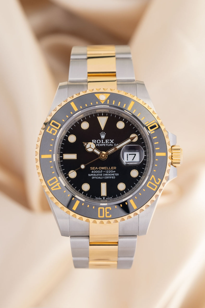 Rolex Sea-Dweller Stahl/Gold Automatik Schwarz 126603 - Thumbnail