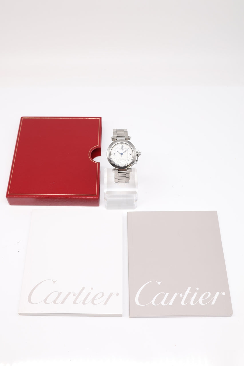 Cartier Pasha C Automatik Herrenuhr  W31074M7 - Detailansicht 9