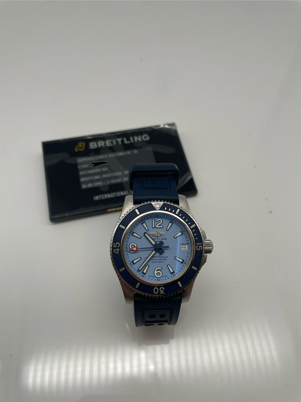 Breitling Superocean 36mm Automatik A17316 - Papiere und oder Lieferumfang