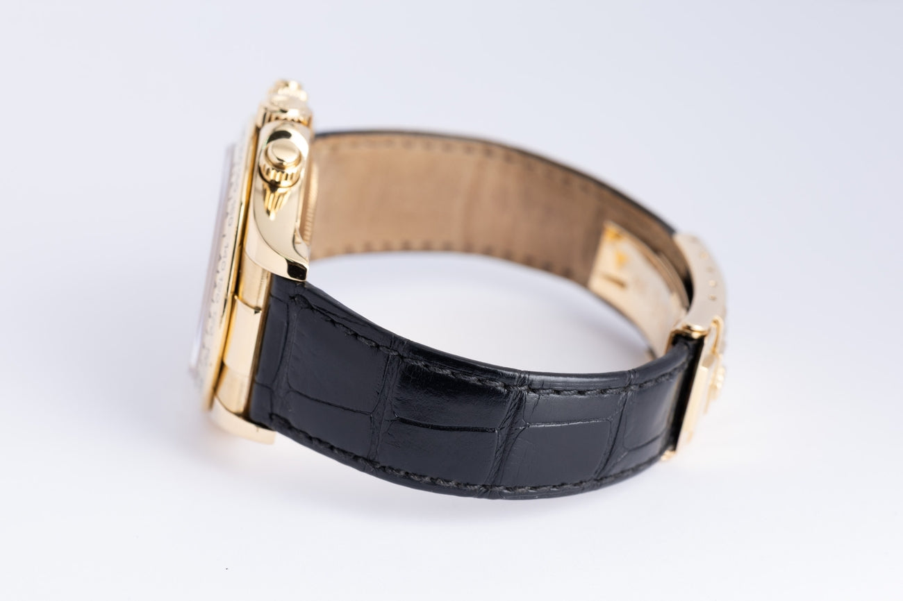 Rolex Daytona Automatik Gelbgold Lederband SERVICE 116518 - Detailansicht 5