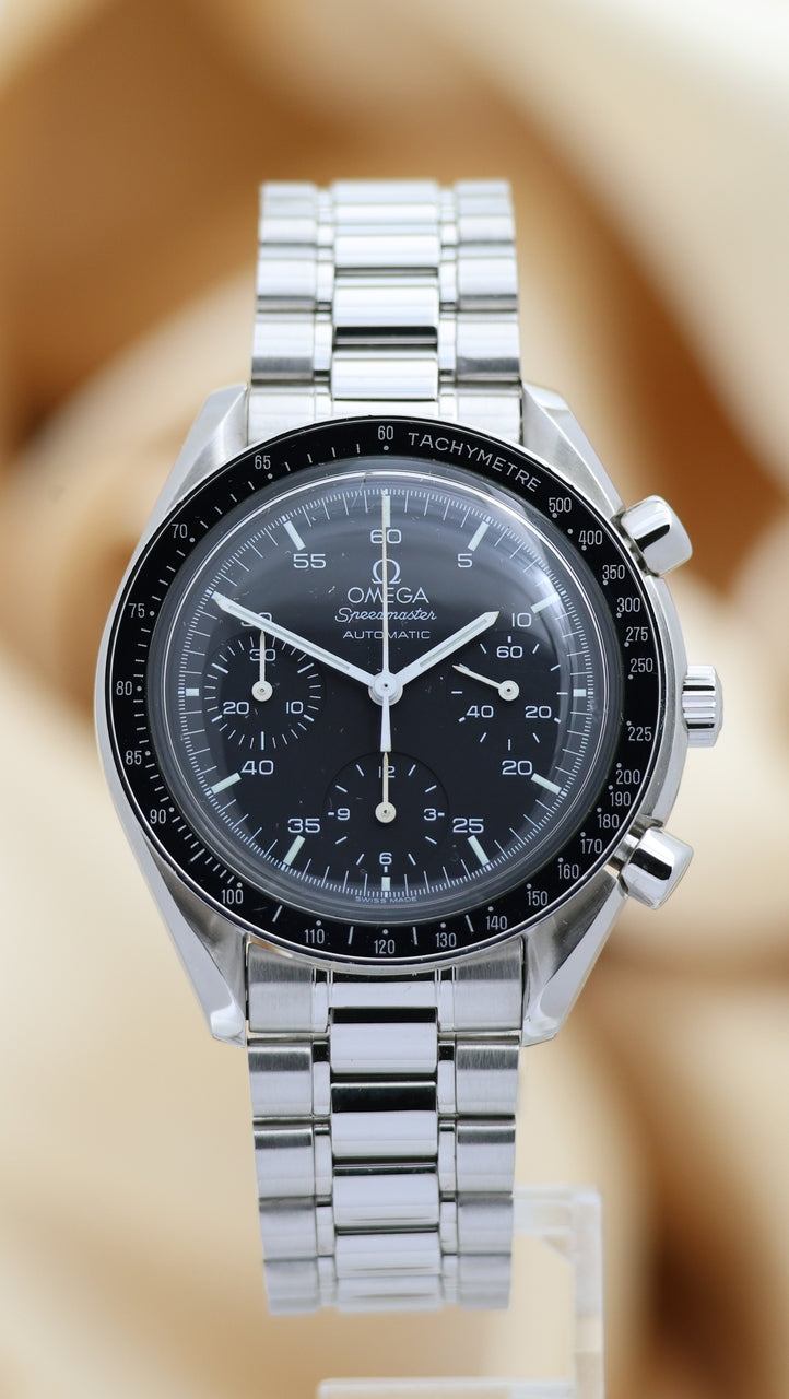Omega Speedmaster Reduced Automatik Herrenuhr Stahl 39mm 35105000 - Thumbnail