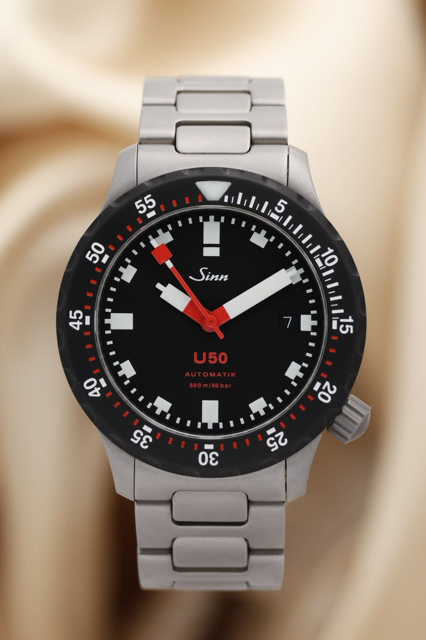 Sinn Taucheruhren U50 SDR 41mm Herrenuhr 1050040 - Thumbnail