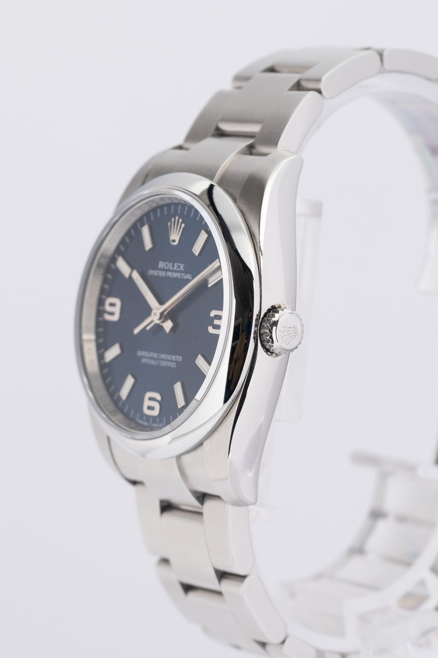 Rolex Oyster Perpetual 34 Automatik Blau 114200 - Detailansicht 2