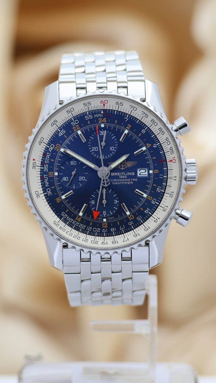 Breitling Navitimer World GMT 46mm Automatik Herrenuhr A24322 - Main product image