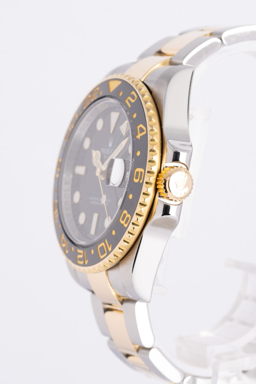 Rolex GMT-Master II Stahl/Gold 40mm Herrenuhr 116713LN - Detailansicht 2